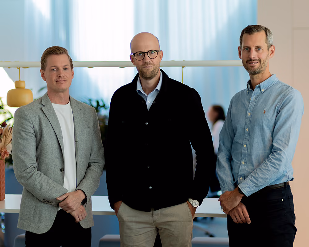 Fredik Gunnarsson, Andreas Åstrand och Jonas Mårtensson