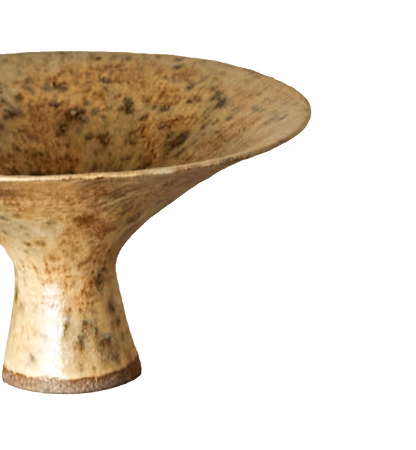 Golden brown vase.