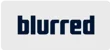 The word 'blurred' written in lowercase dark blue bold text on a white background.