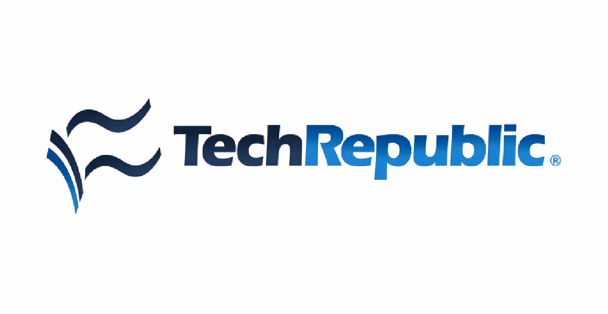 TechRepublic logo in blue and black.