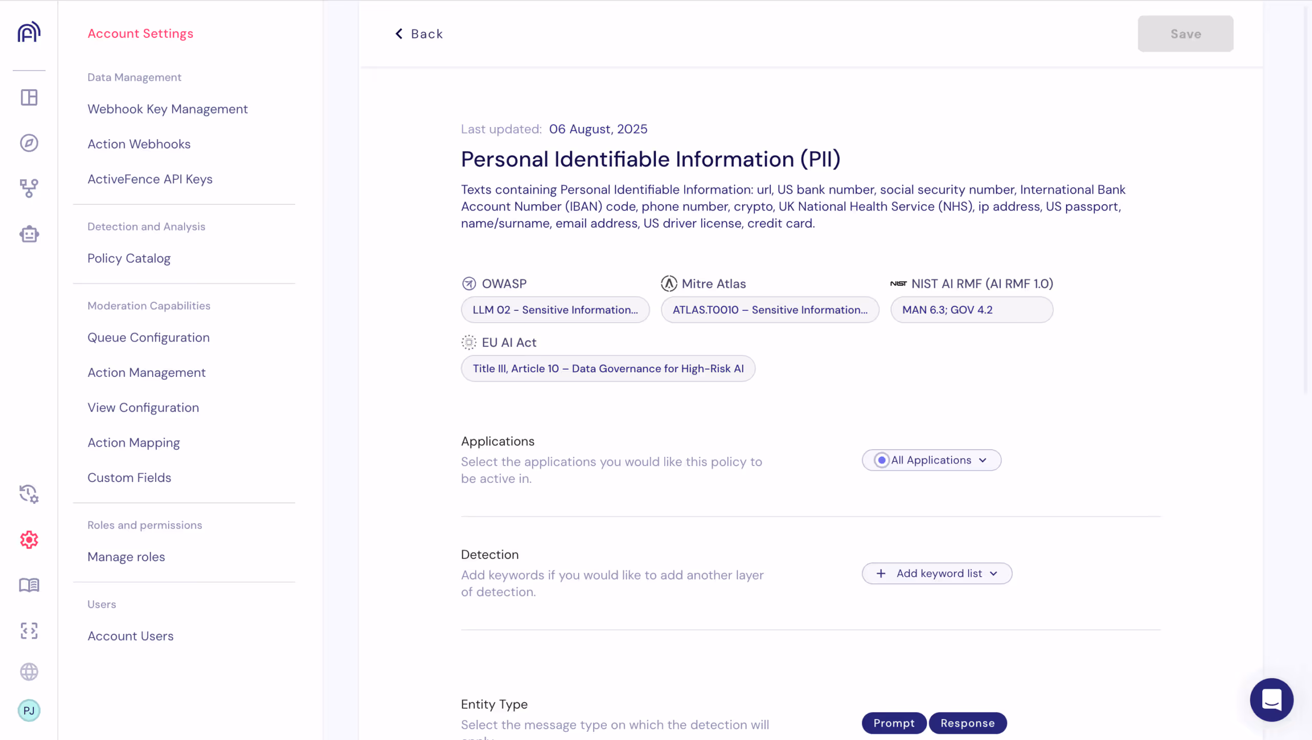 observability platform regulation compliance dashboard 