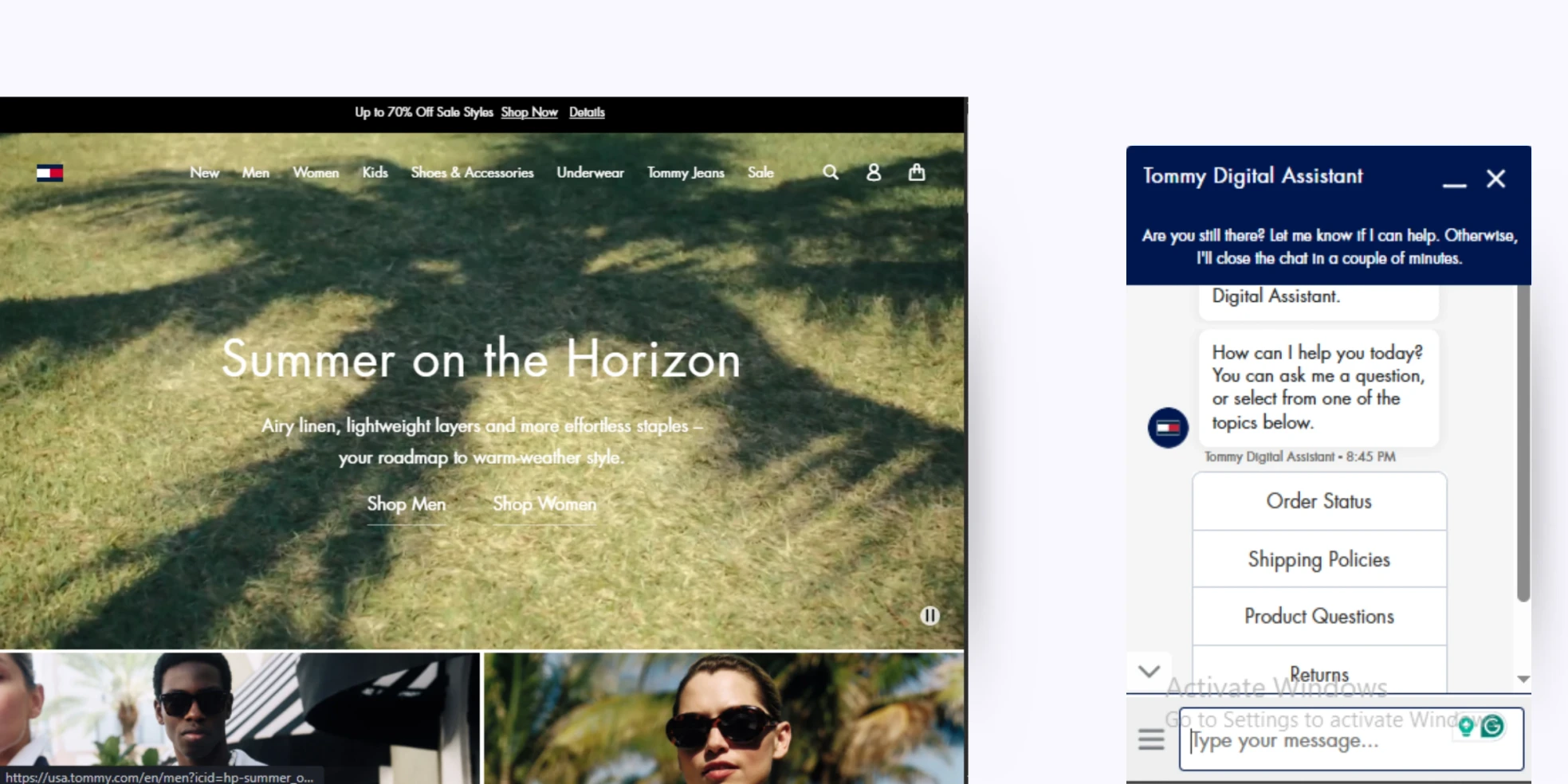 home page of Tommy Hilfiger - TMY.GRL