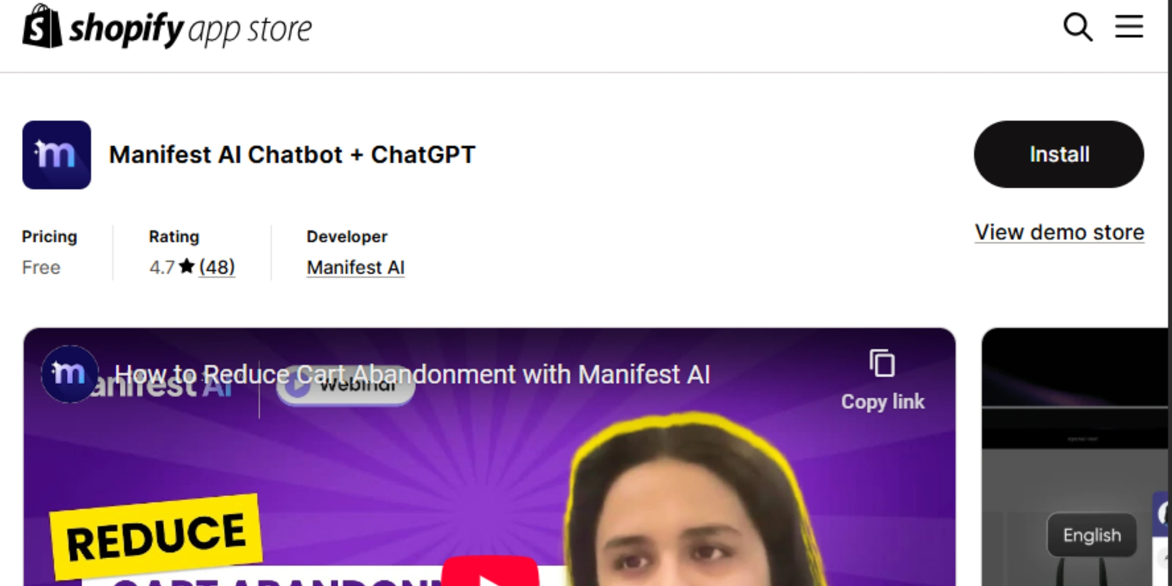 home page of Manifest AI
