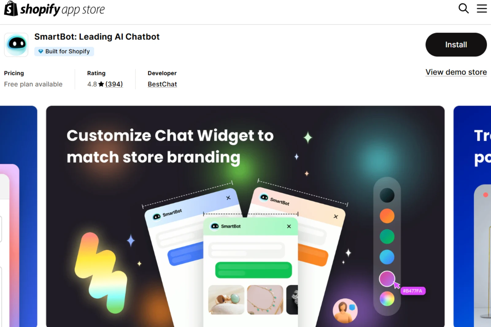 Home Page of SmartBot