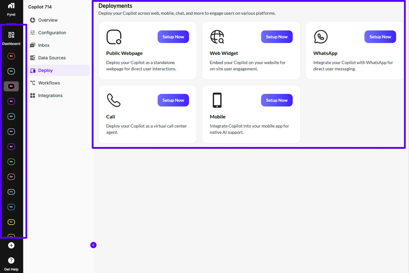 Deploy and launch the chatbot on multiple channels