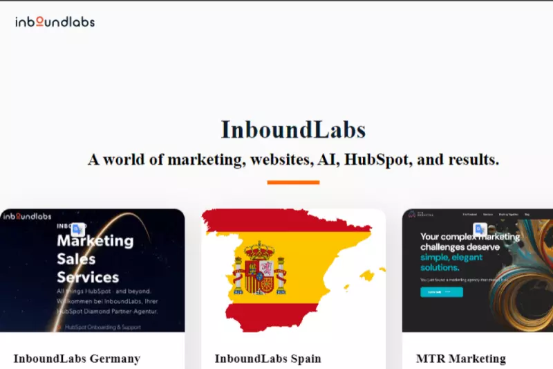 home page of inboundlabs