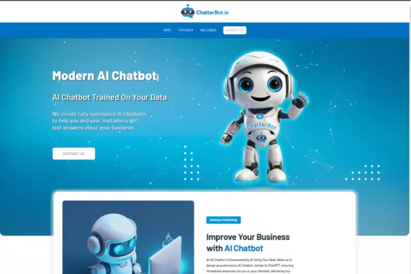 home page of Chatterbot