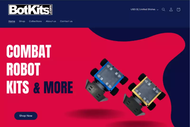 home page of Botkit