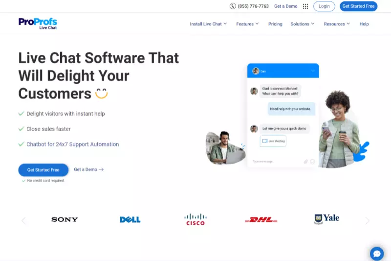 home page of ProProfs