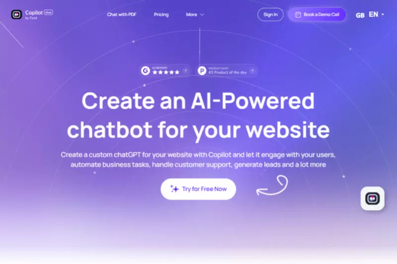Home page of Copilot.Live