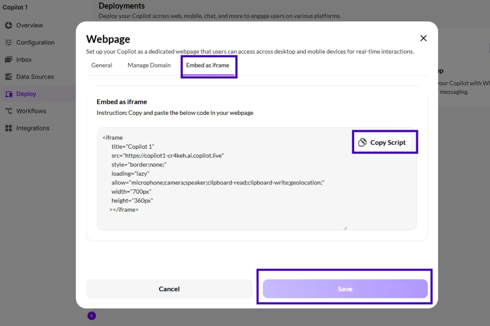 Test and deploy your chatbot