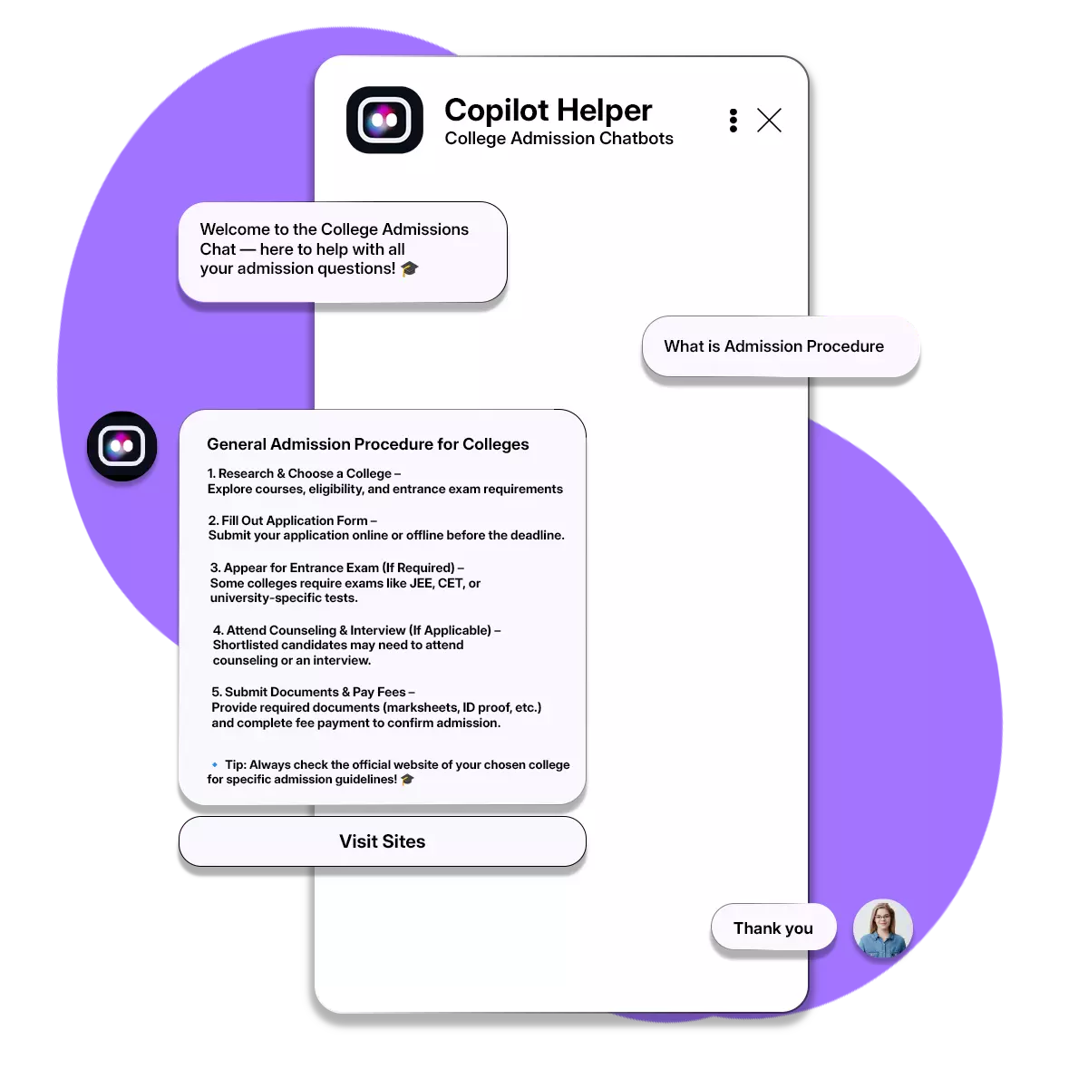 What are college admission chatbots in higher education?