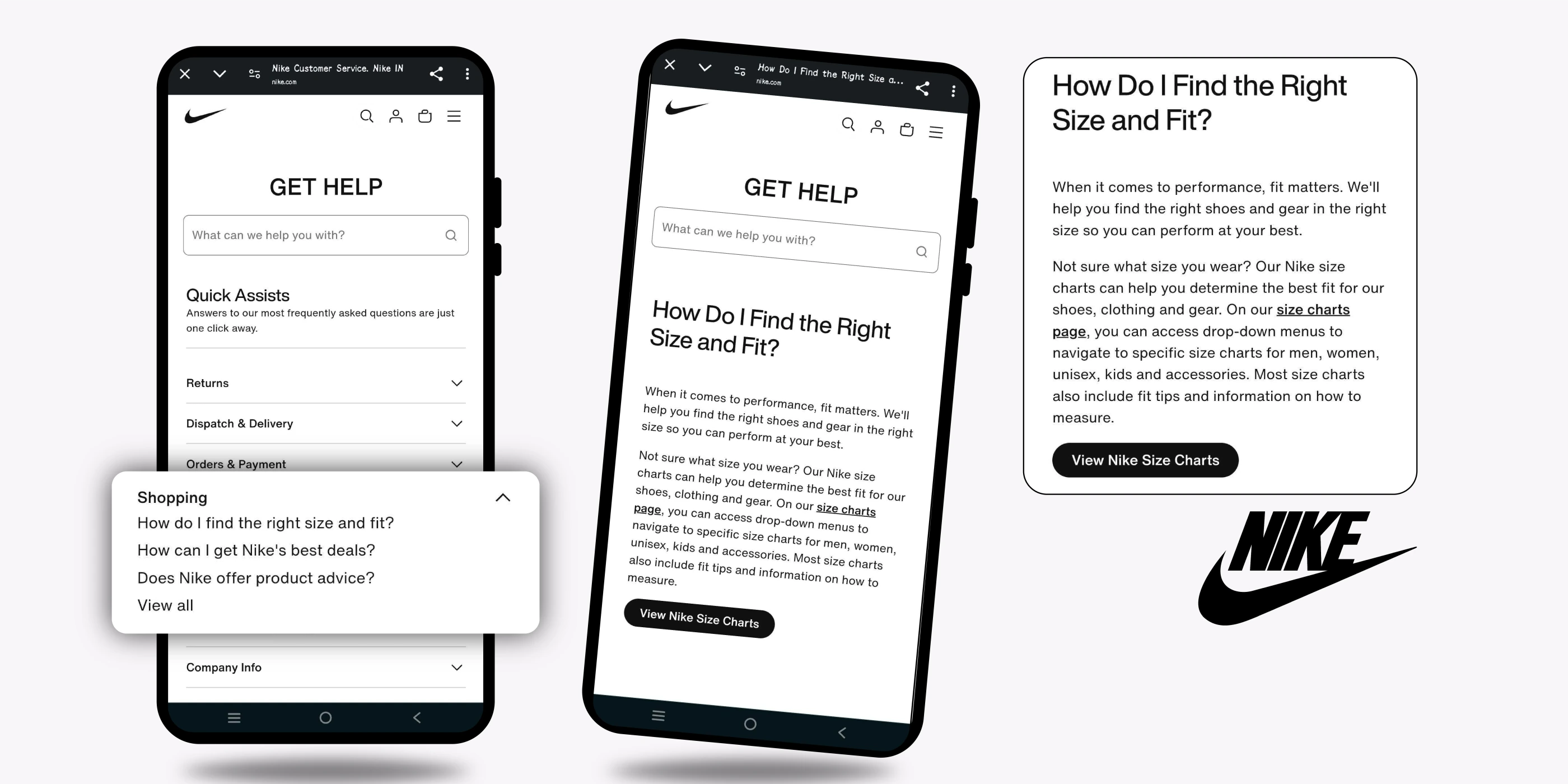 Nike virtual shopping assistant