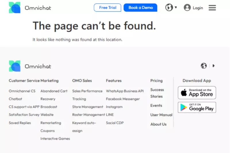 home page of Omnichat
