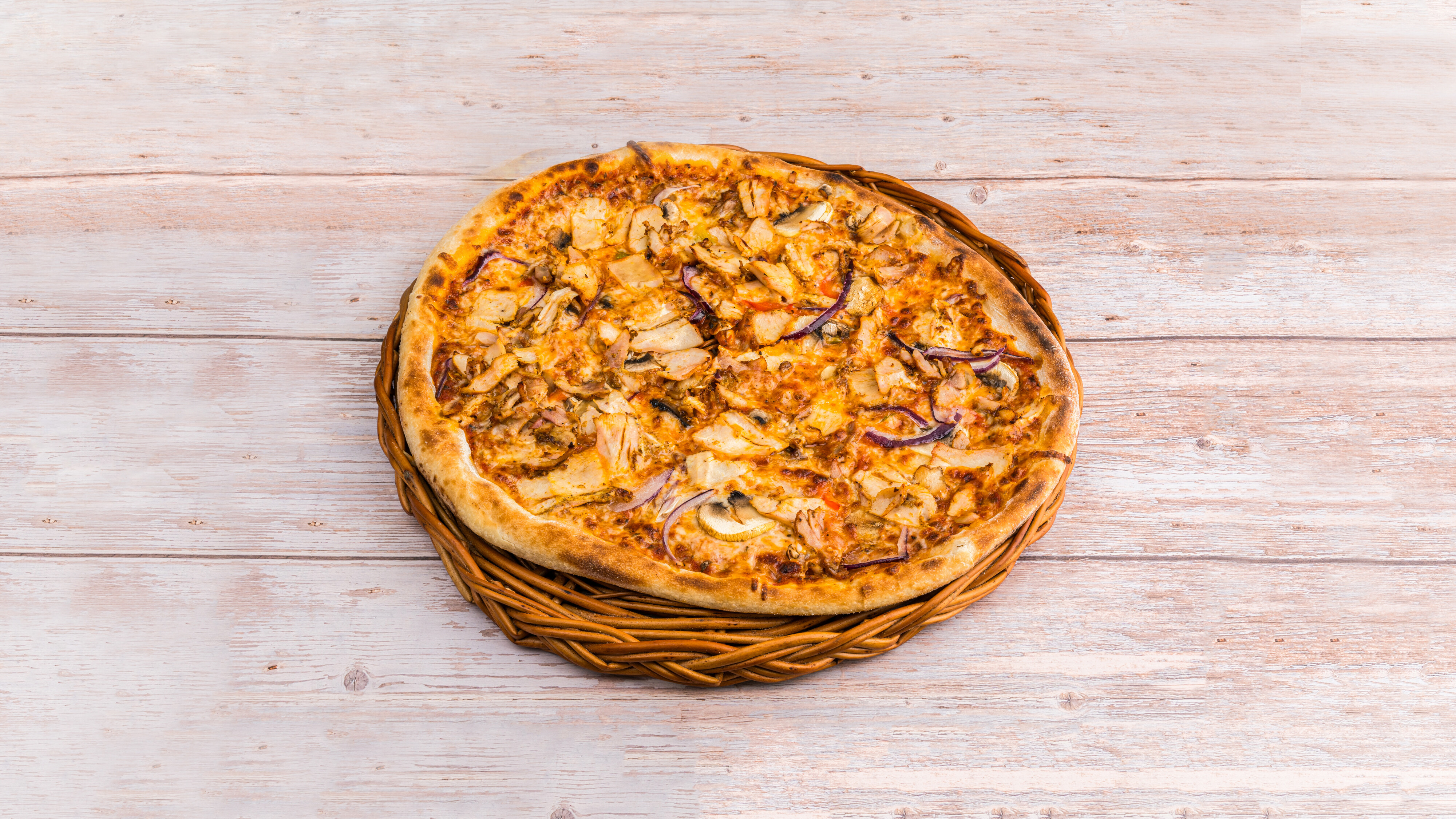 Pizza Shawarma m/ Kylling