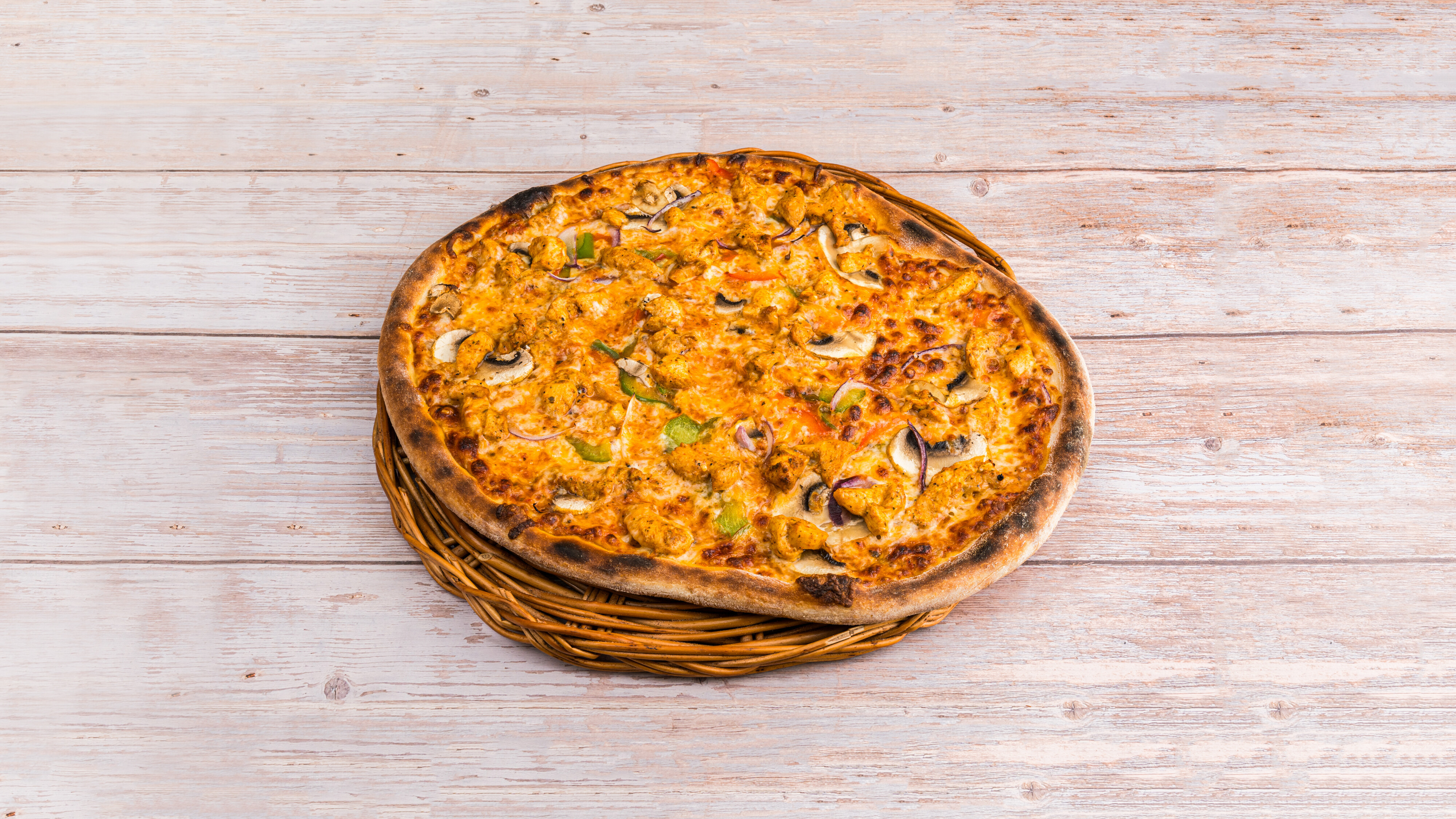 Pizza Marinert Kylling