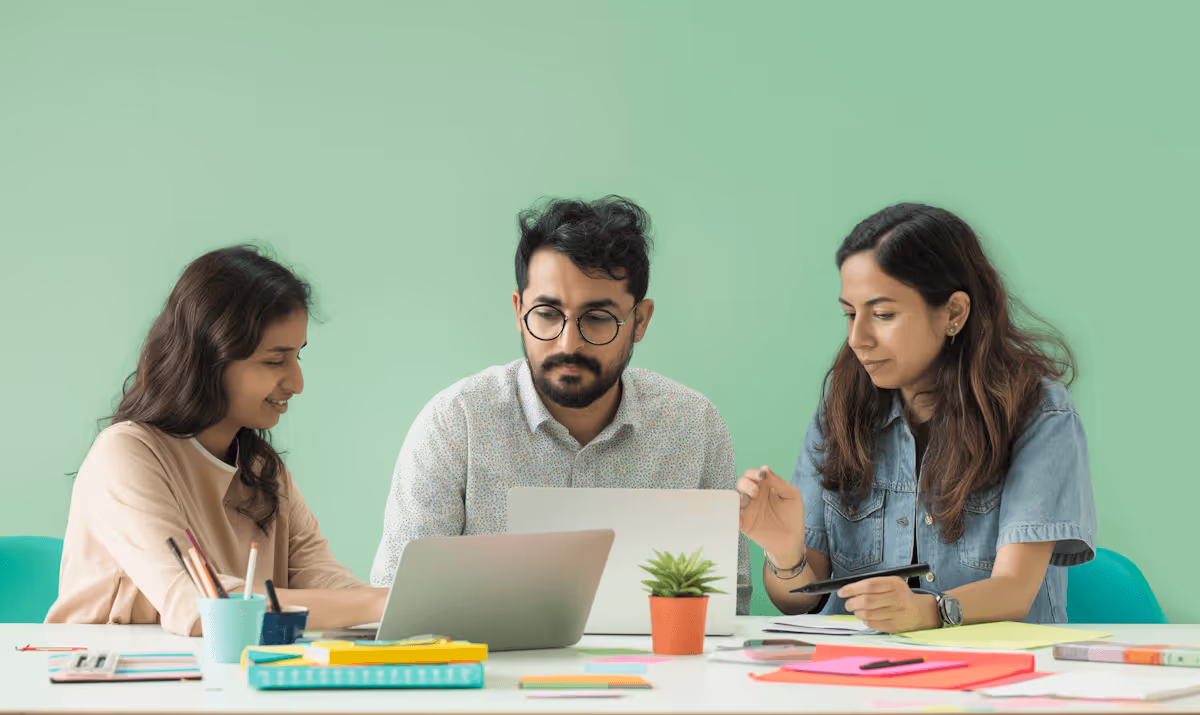 Colleagues Collaborating