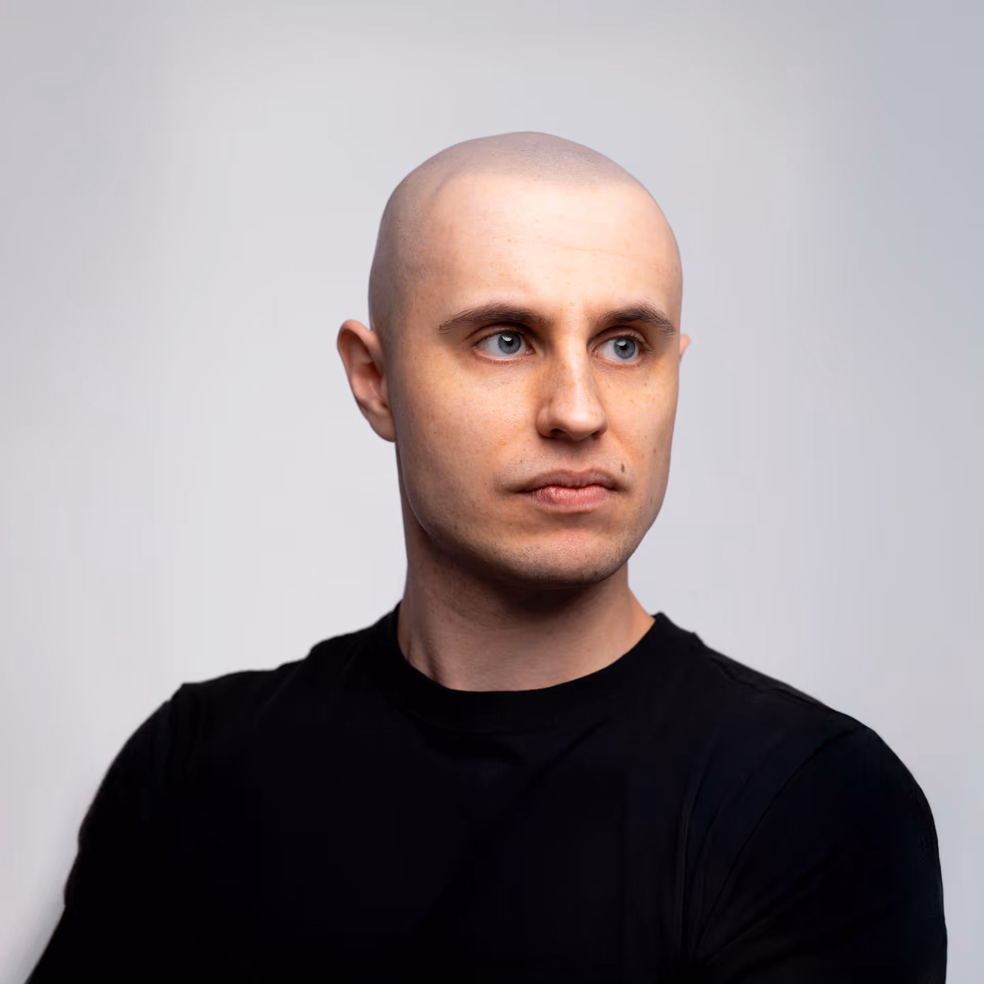 Portrait of Paweł Skotnicki, brand designer and Webflow designer