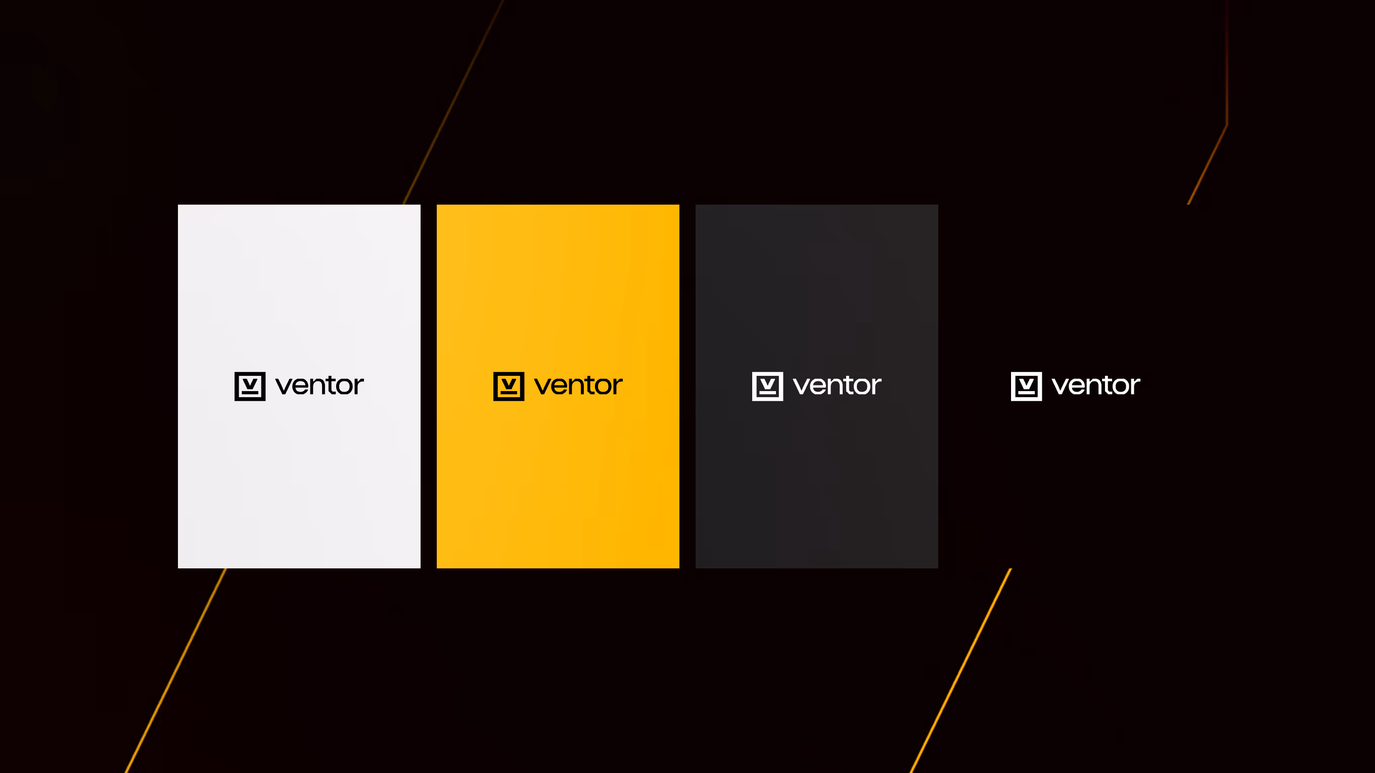 Ventor logo shown with the brand color palette