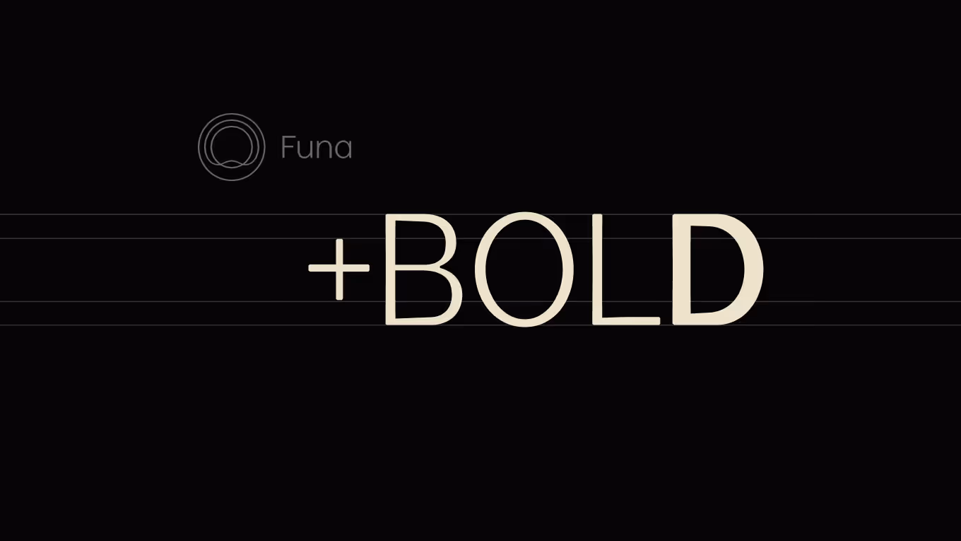 The word "furniture" set in the custom FUNA typeface