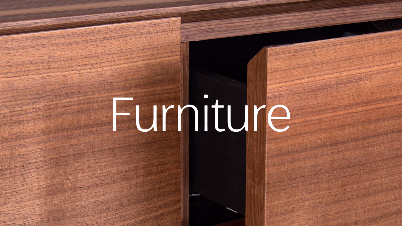 The word "furniture" set in the custom FUNA typeface