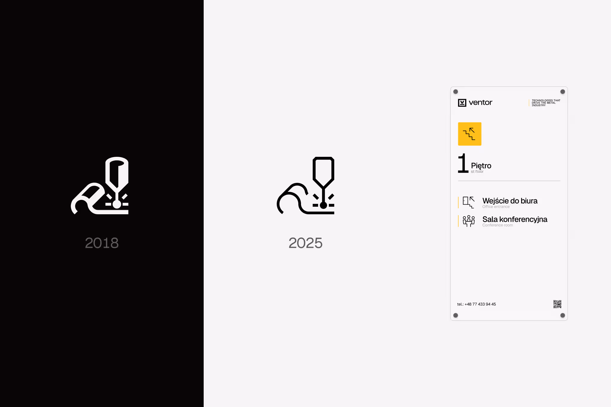 Ventor pictogram set, comparison before and after rebrand