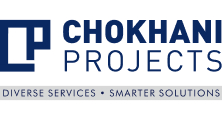 Chokhani Projects logo with tagline Diverse Services · Smarter Solutions.