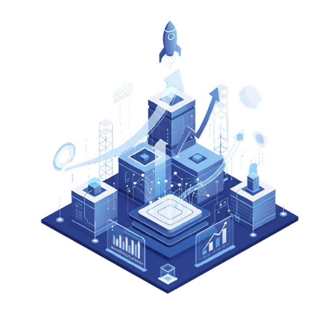 An illustration of components that come together to show growth