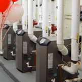 High-efficiency gas-fired condensing boilers installed at St. Andrew's