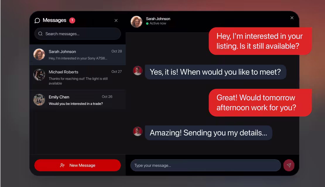 a screenshot of a chat