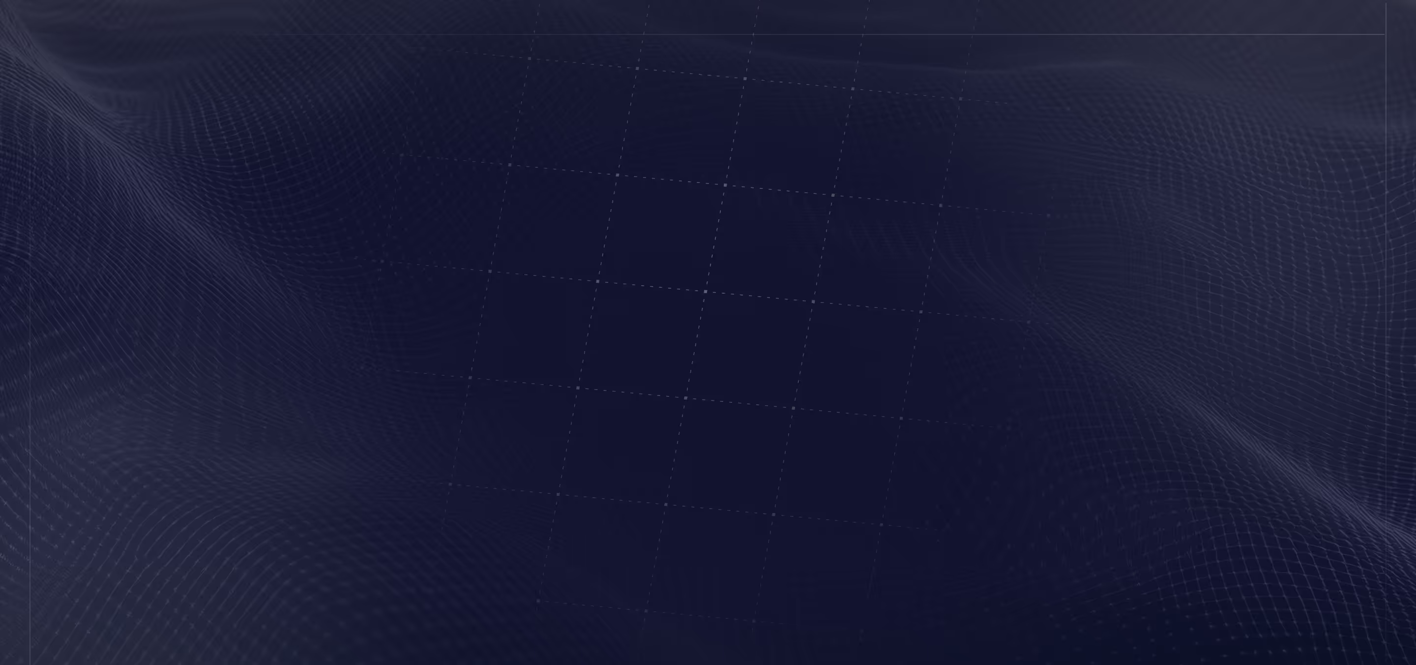 Gradient background blending dark blue on the left into pink and red on the right with a subtle dotted grid overlay.