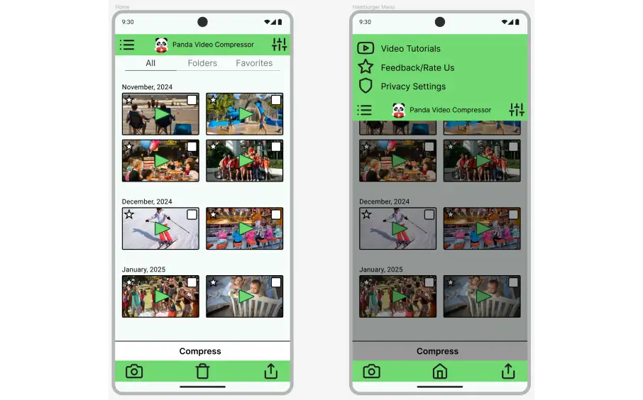 The thumbnail for my Panda Video Compressor Redesign case study on desktop.