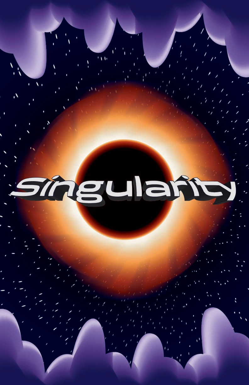 A vector poster of a black hole.