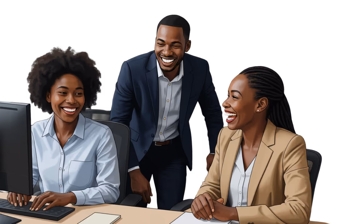 Joyful African Office