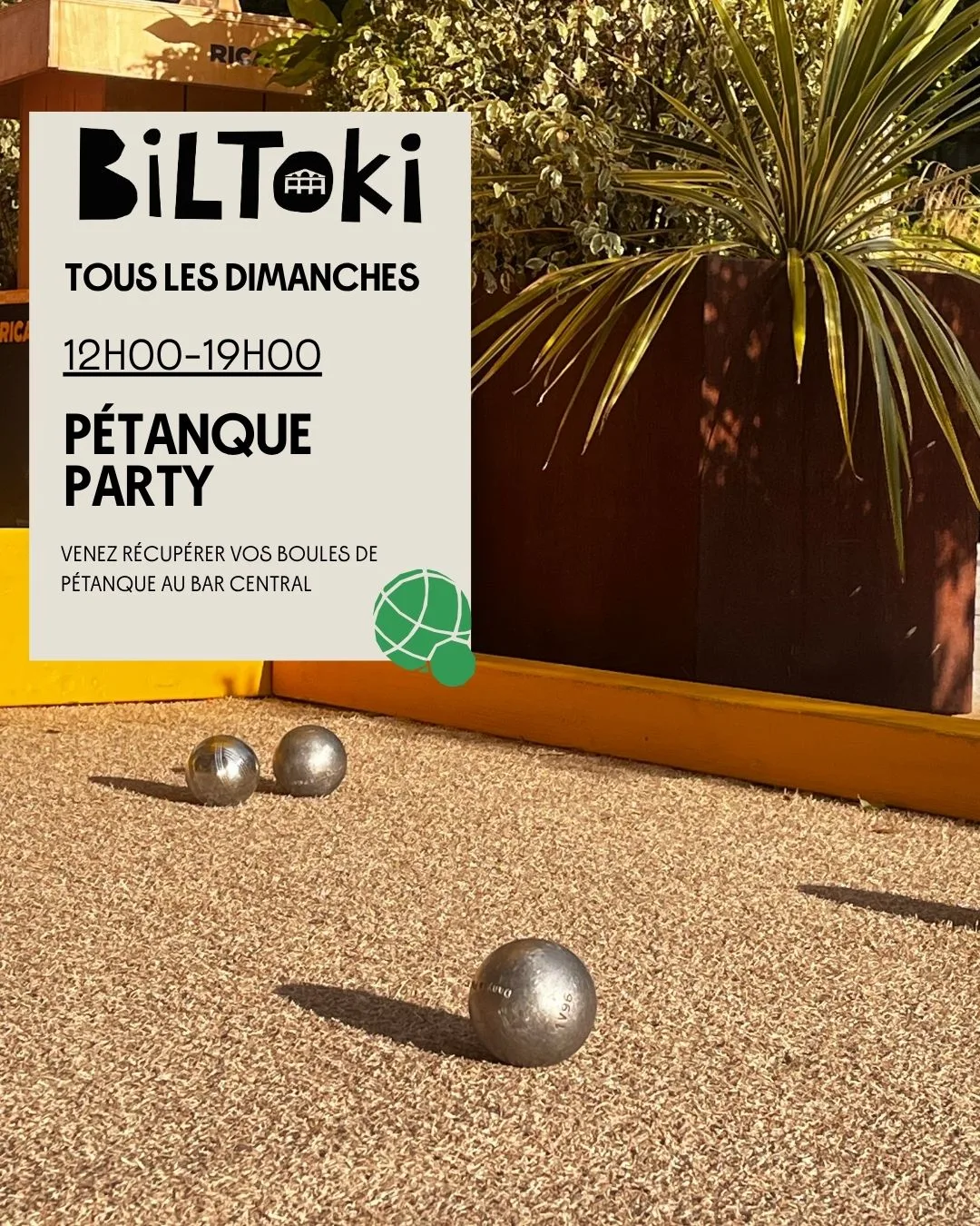 Pétanque party – Halles Biltoki de Rueil-Malmaison