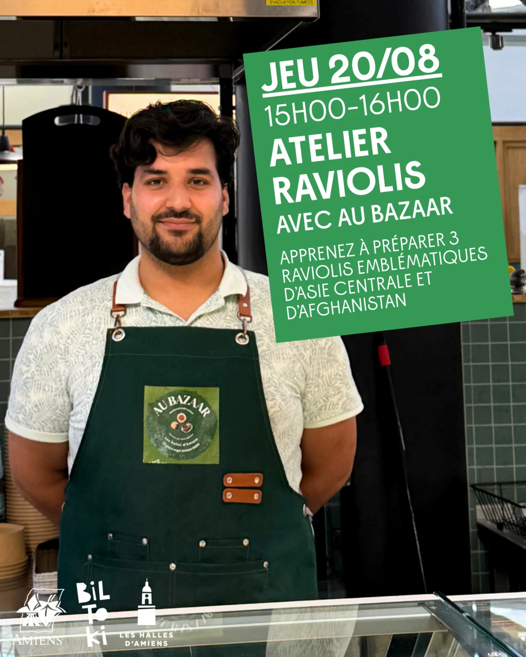 Atelier raviolis avec Au Bazaar – Halles Biltoki de Amiens