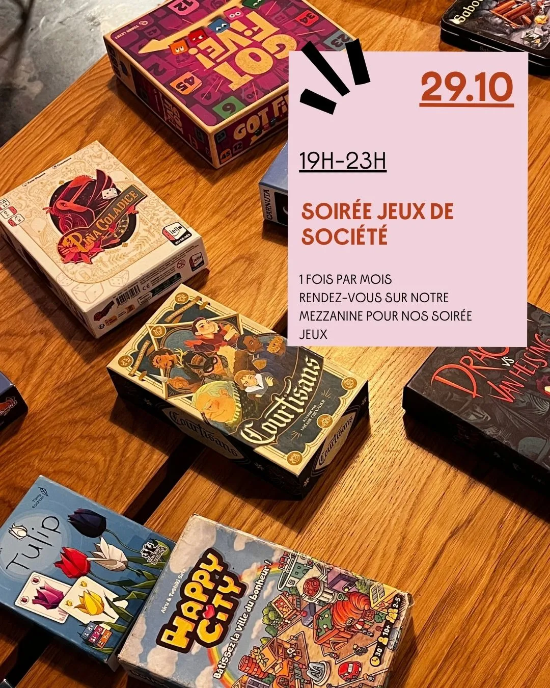 Soirée jeux de société