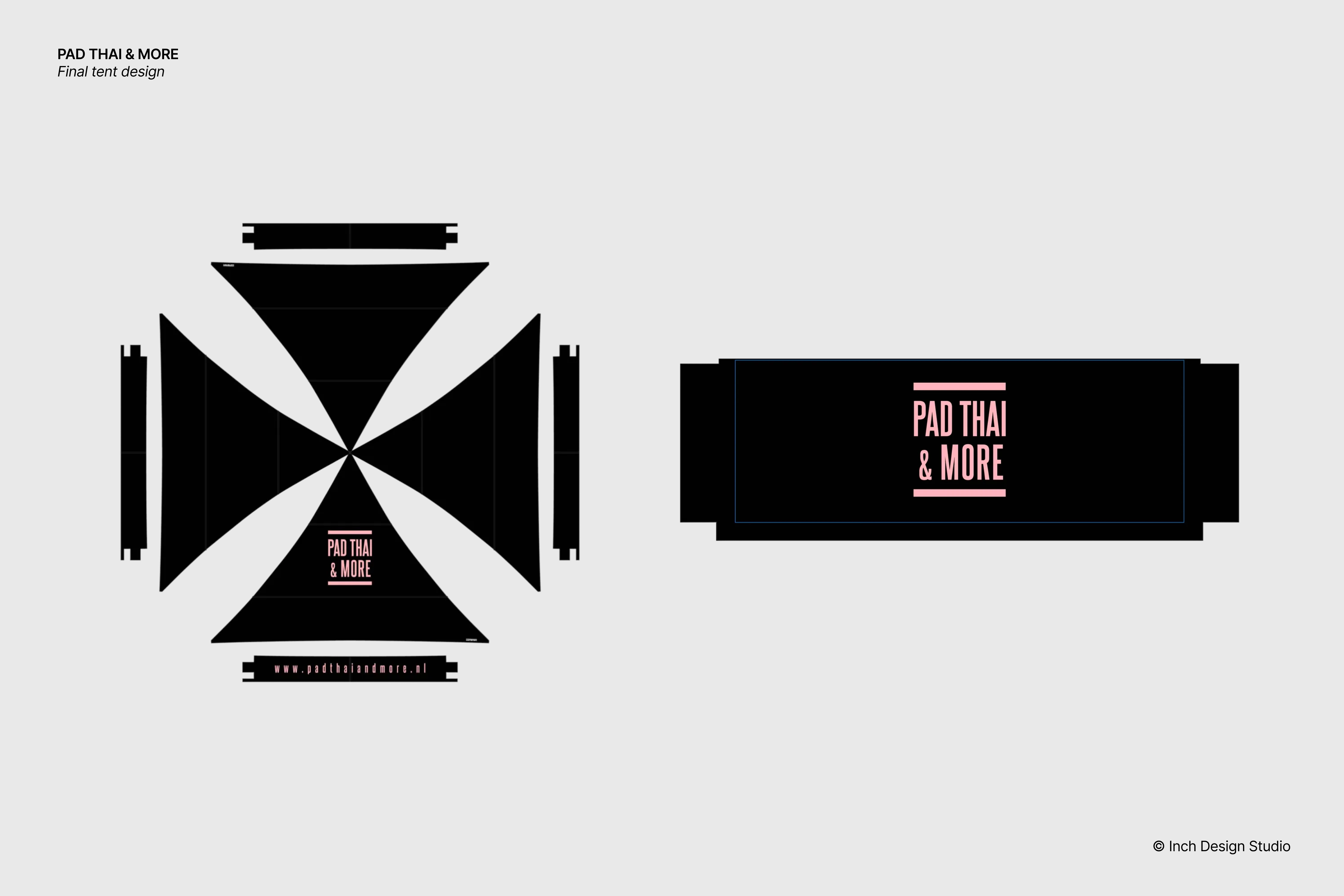 Foodtruck tent design by Inch Design Studio