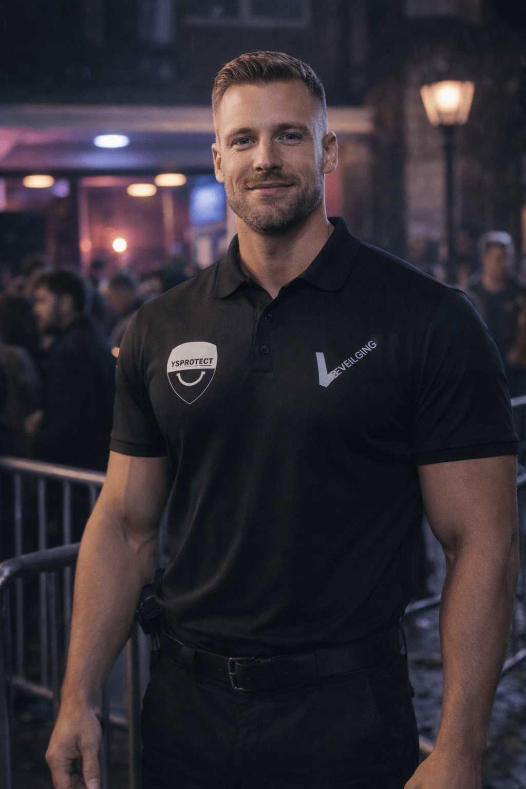 Horecabeveiliging door YSProtect, professionele beveiliger bij clubingang zorgt voor veilige en gastvrije sfeer