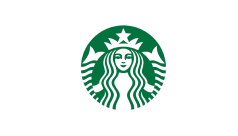 Starbucks green mermaid siren logo on white background.