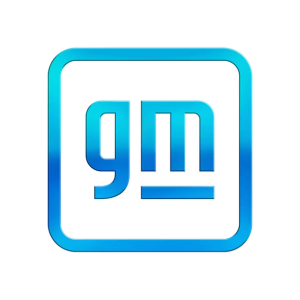 General Motors blue GM logo within a rounded square border.