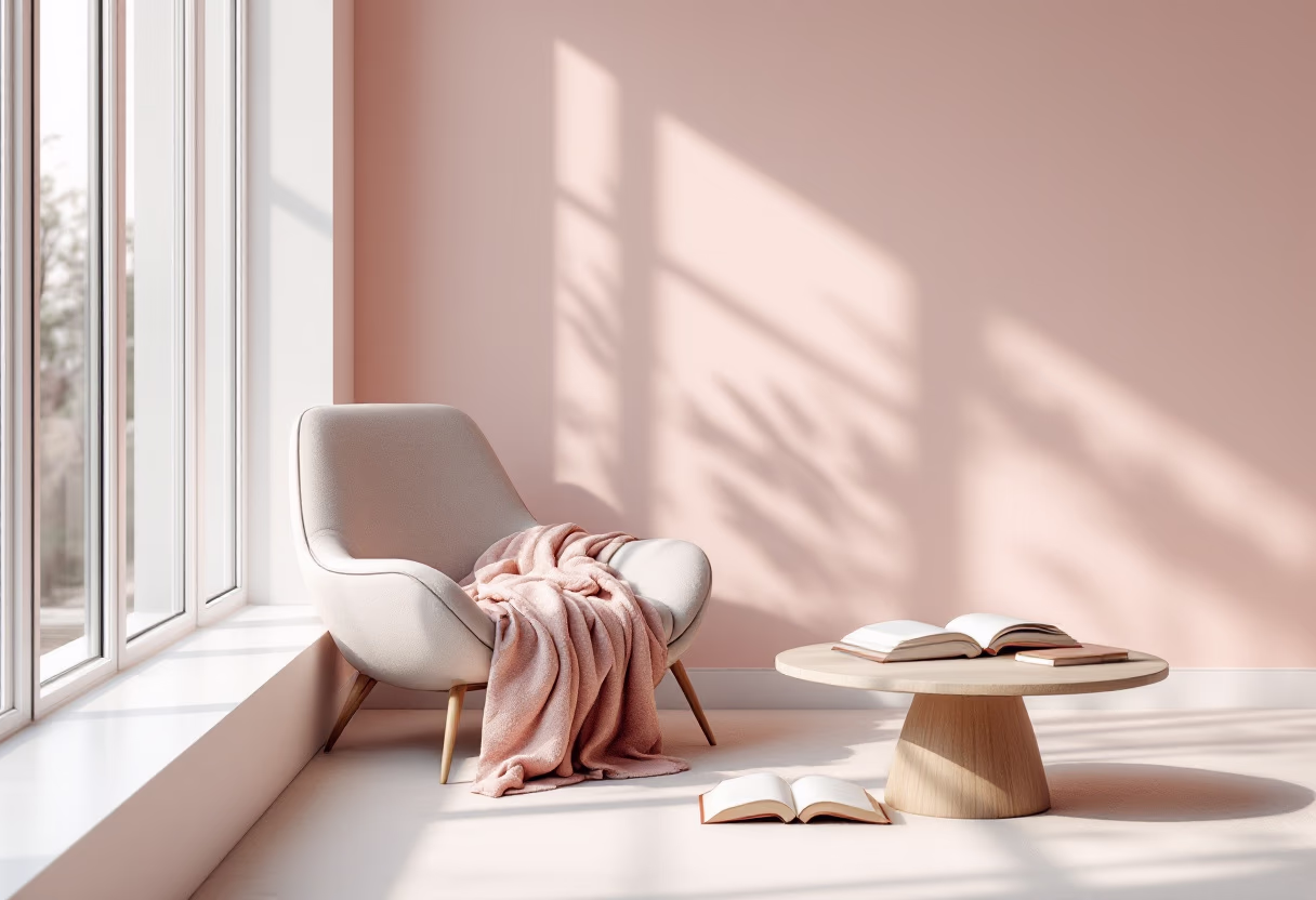 [background image] image of cozy reading nook (for an author & writer)