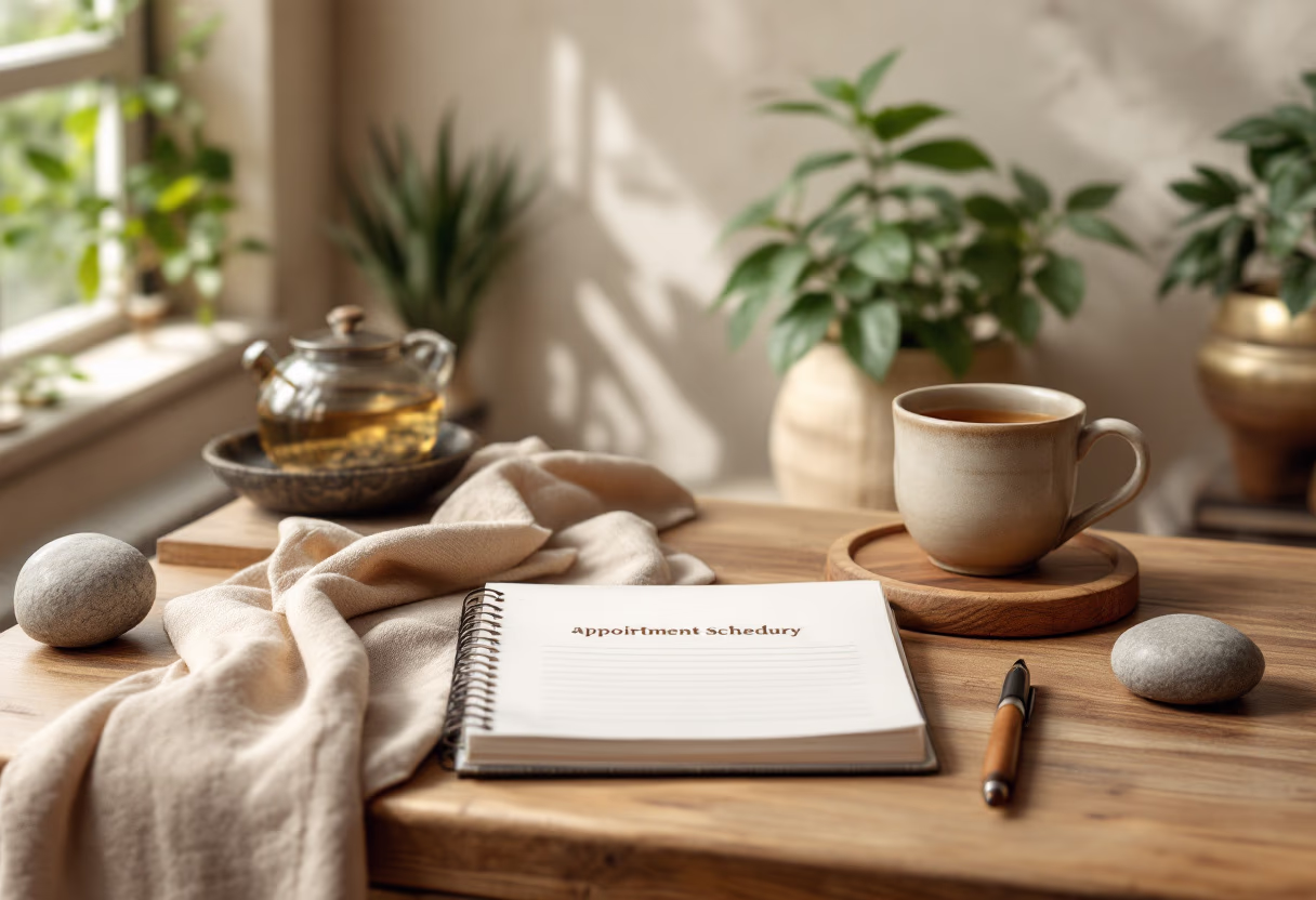 image of appointment scheduling (for a massage therapist).