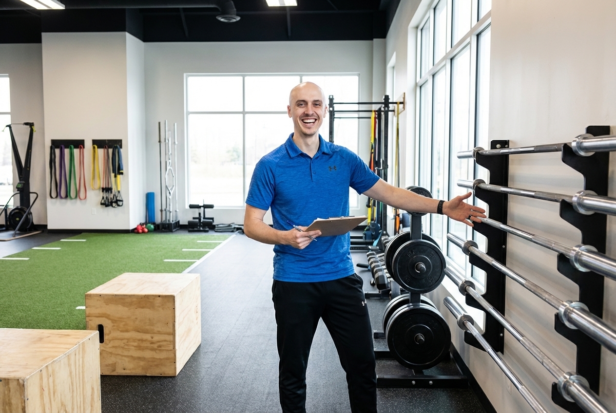 Modern Las Vegas physical therapy clinic with state-of-the-art athletic training equipment