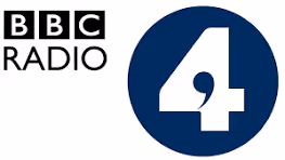 BBC Radio 4 logo with BBC blocks text and a white number 4 inside a dark blue circle.