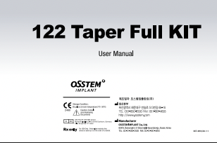 122 Taper Full Kit Instructions