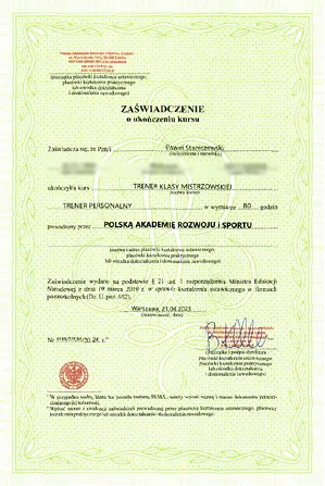zaświadczenie