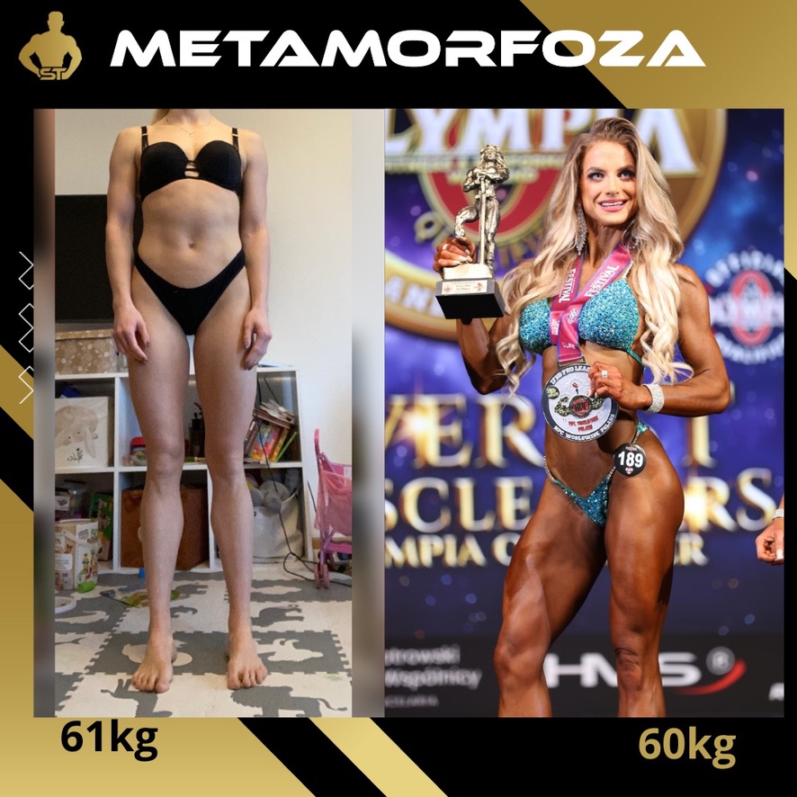 Małgorzata Federowicz z pucharem OVERALL CHAMPION w Bikini Fitness