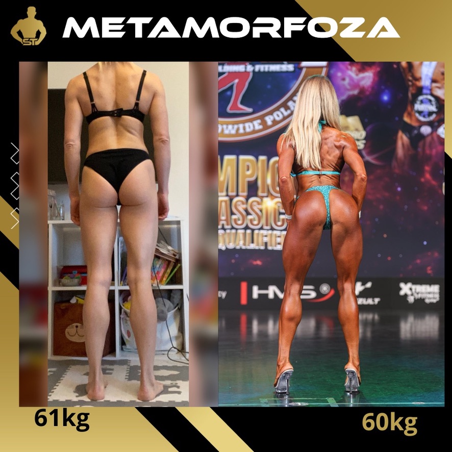 Małgorzata Federowicz – 61 kg na starcie i 60 kg w formie startowej Bikini Fitness