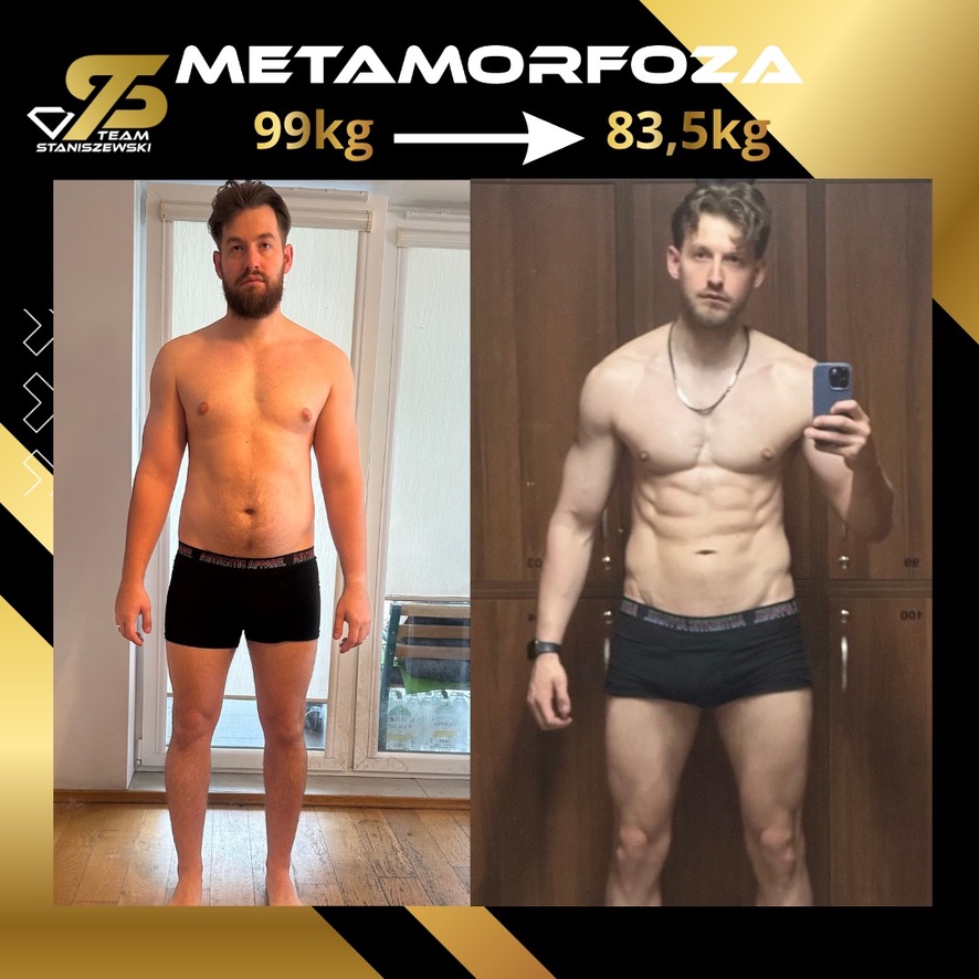 Patryk Sobczak – metamorfoza: 99 kg → 83,5 kg